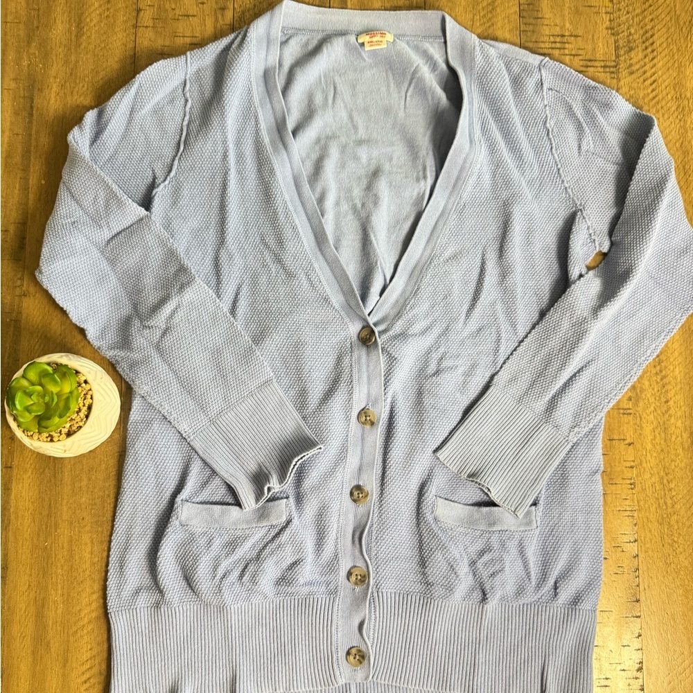 Women's Light Blue Cardigan Sweater